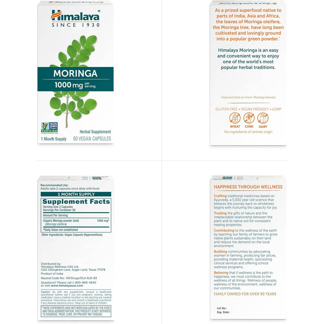 Himalaya Wellness Moringa - 60 Capsules