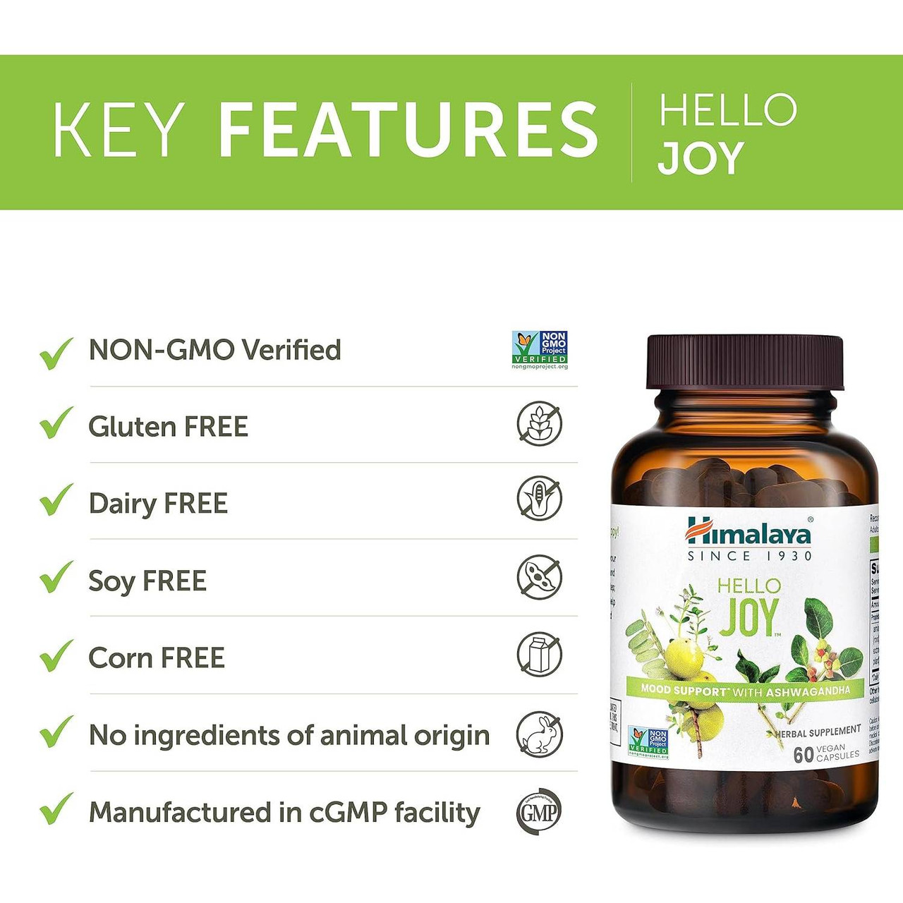 Himalaya Wellness Hello Joy - 60 Capsules