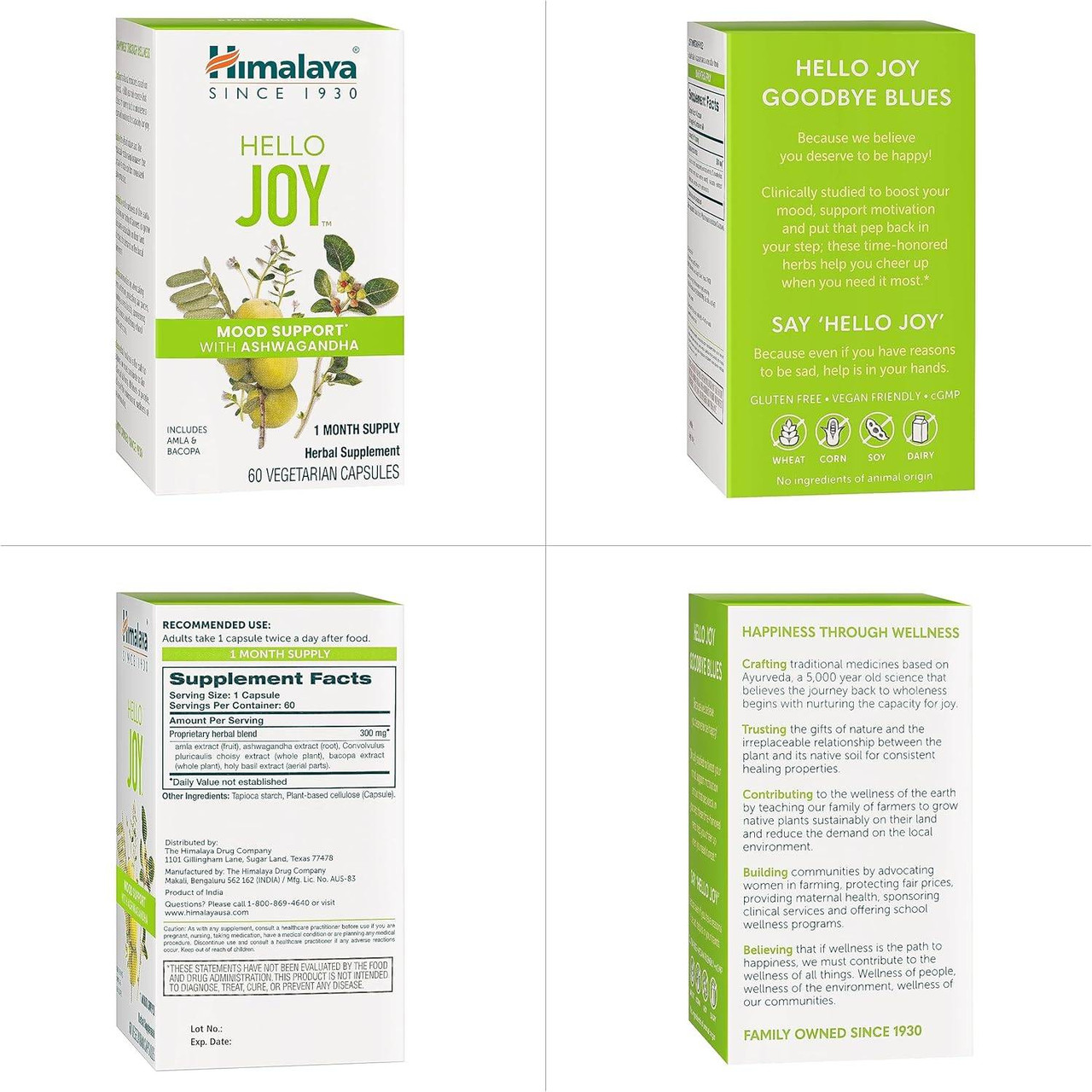 Himalaya Wellness Hello Joy - 60 Capsules