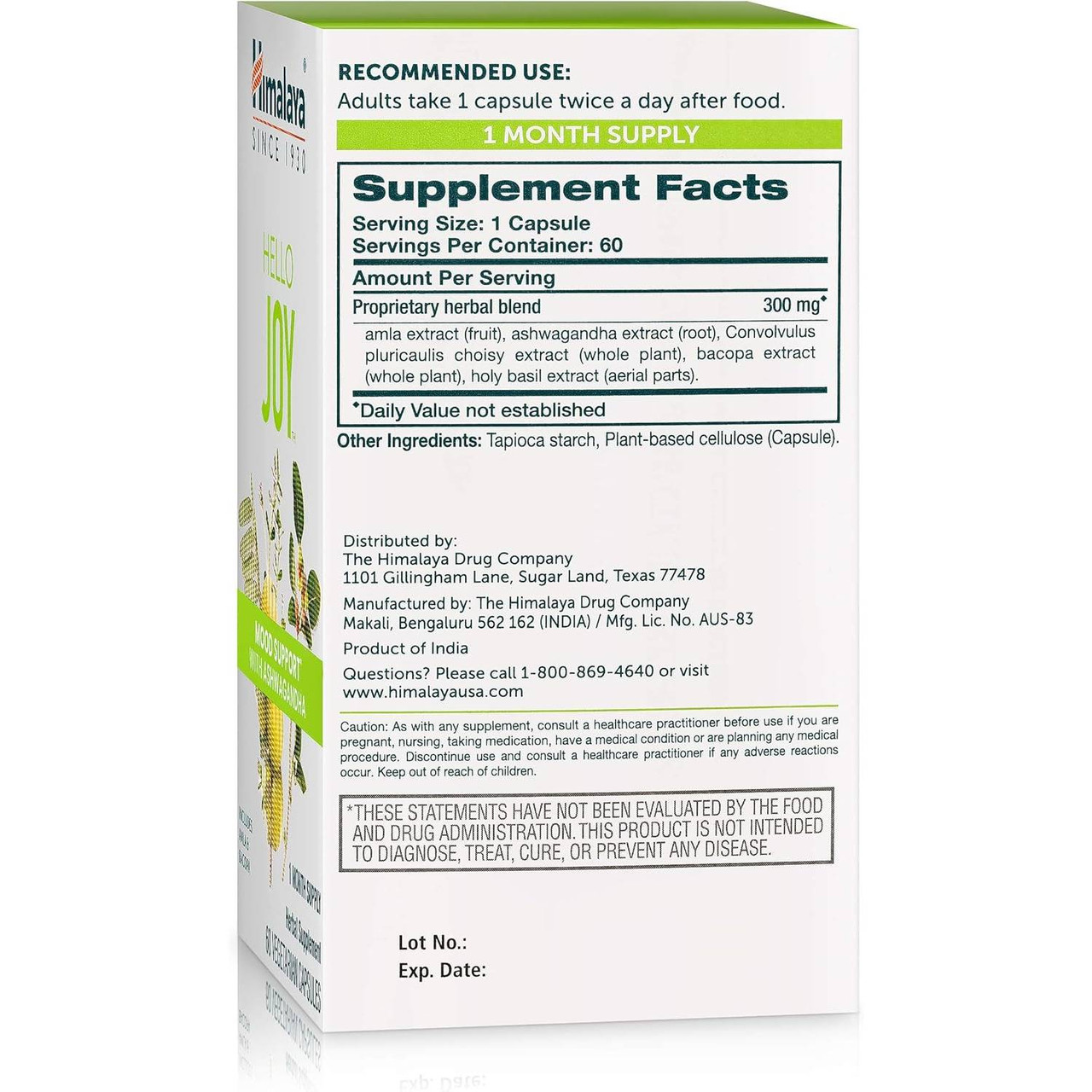 Himalaya Wellness Hello Joy - 60 Capsules