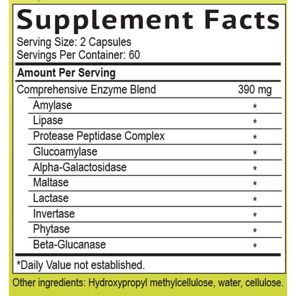 Smidge Digestive Enzymes - 120 Capsules