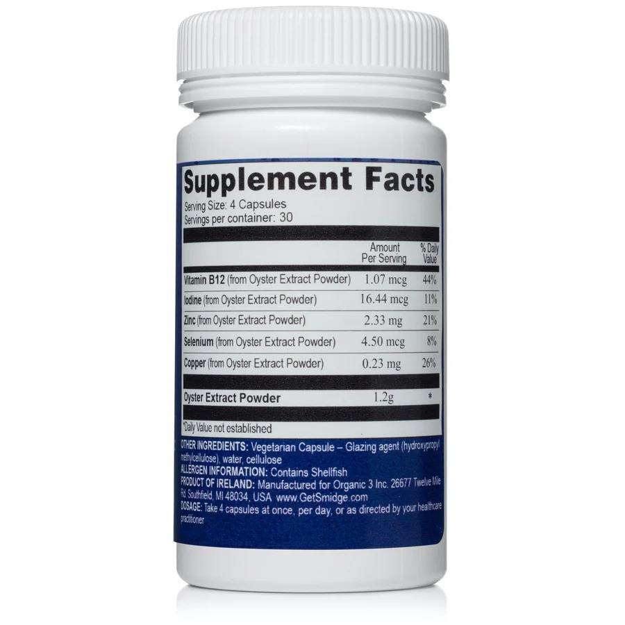 Smidge Oysterzinc - 120 Capsules