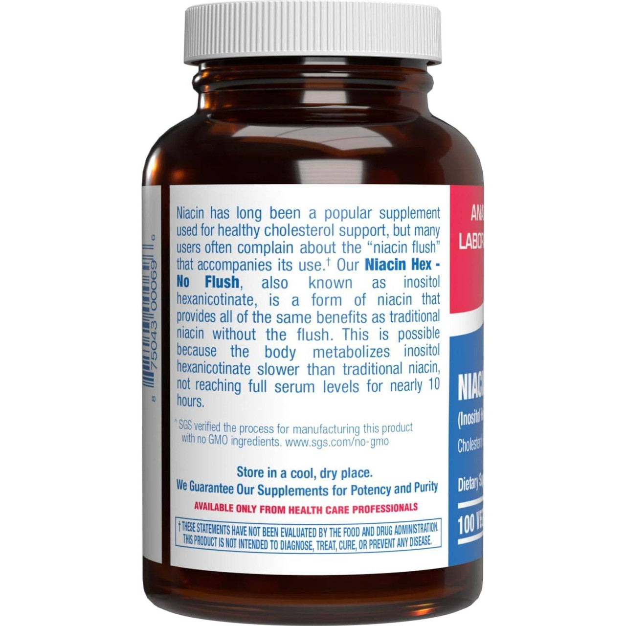 Anabolic Laboratories Niacin Hex (No Flush) - 100 Capsules