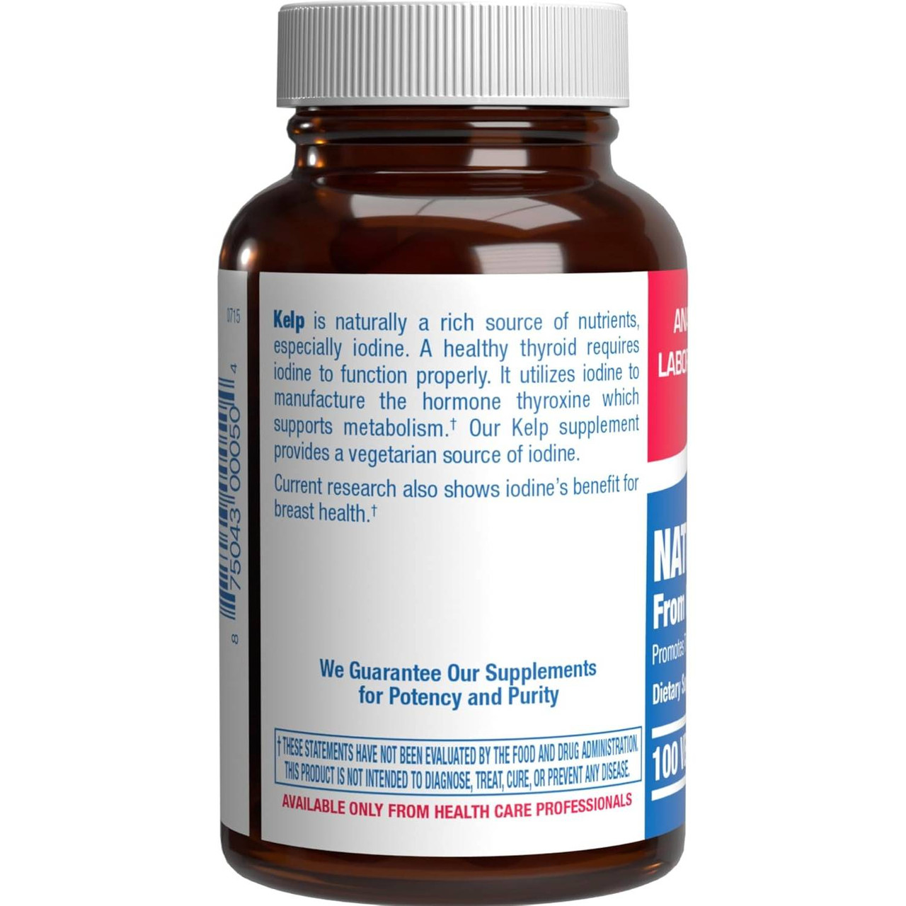 Anabolic Laboratories Natural Iodine From Kelp - 100 Tablets