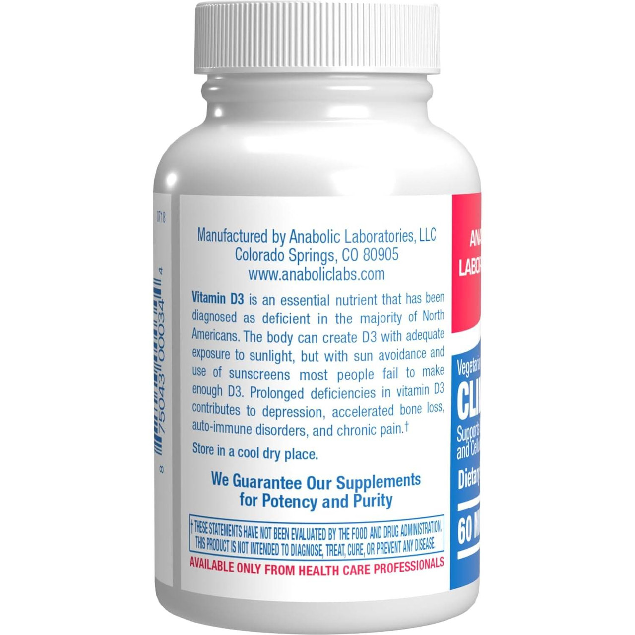 Anabolic Laboratories Clinical D3 - 60 Tablets