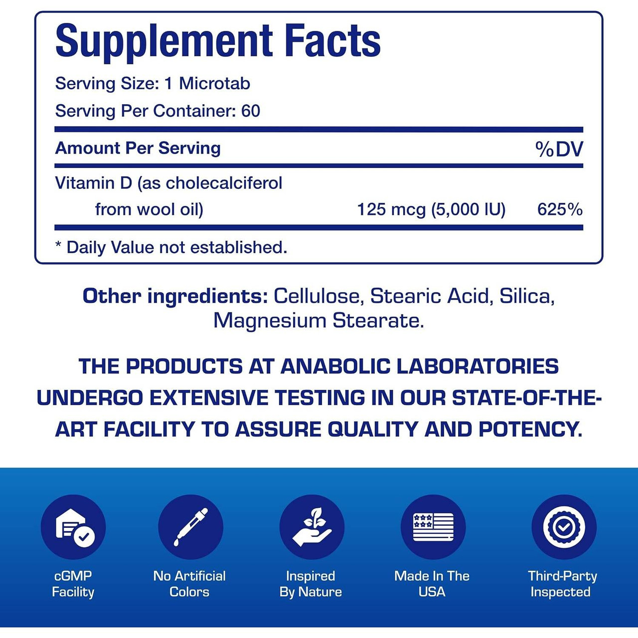 Anabolic Laboratories Clinical D3 - 60 Tablets