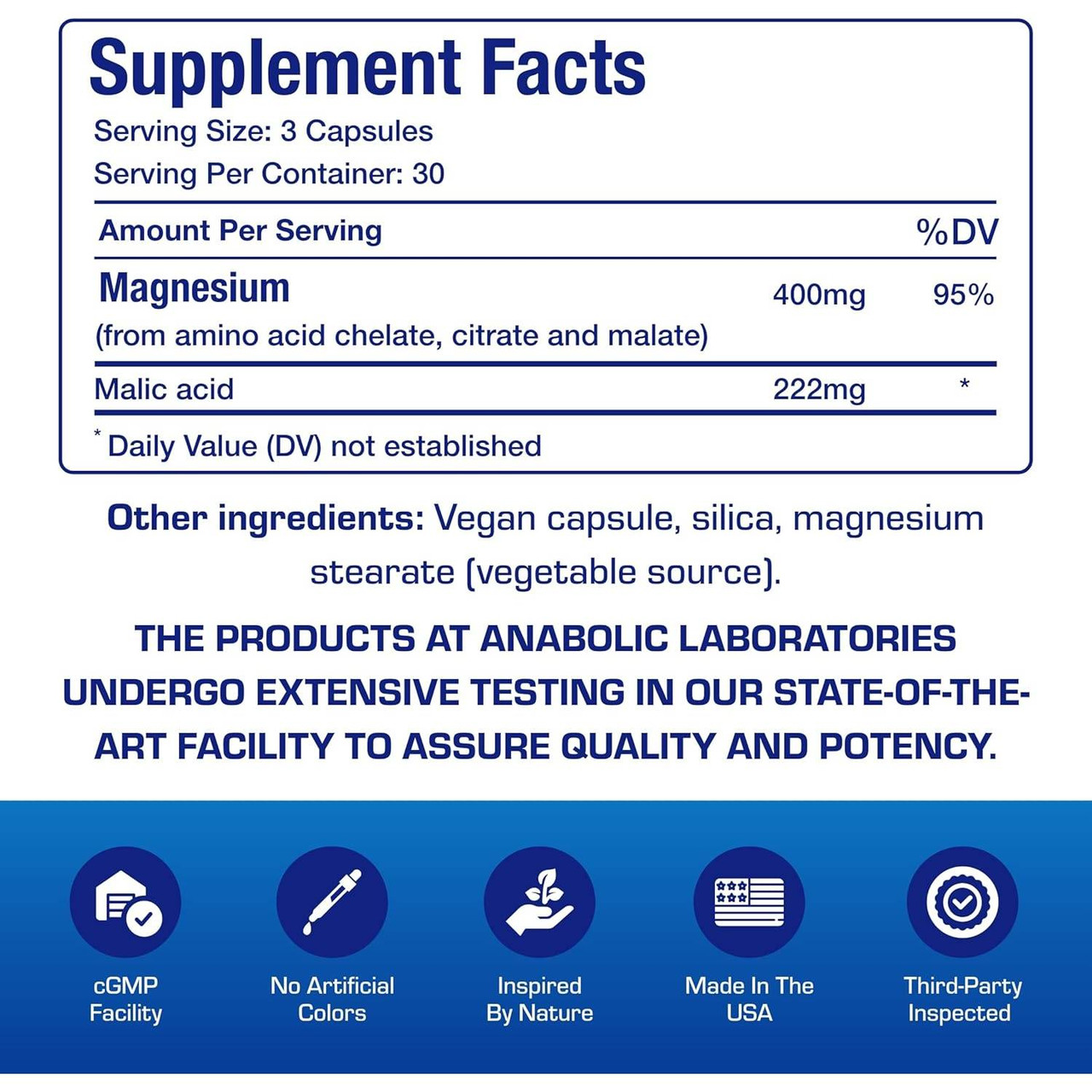 Anabolic Laboratories Clinical Magnesium - 90 Capsules