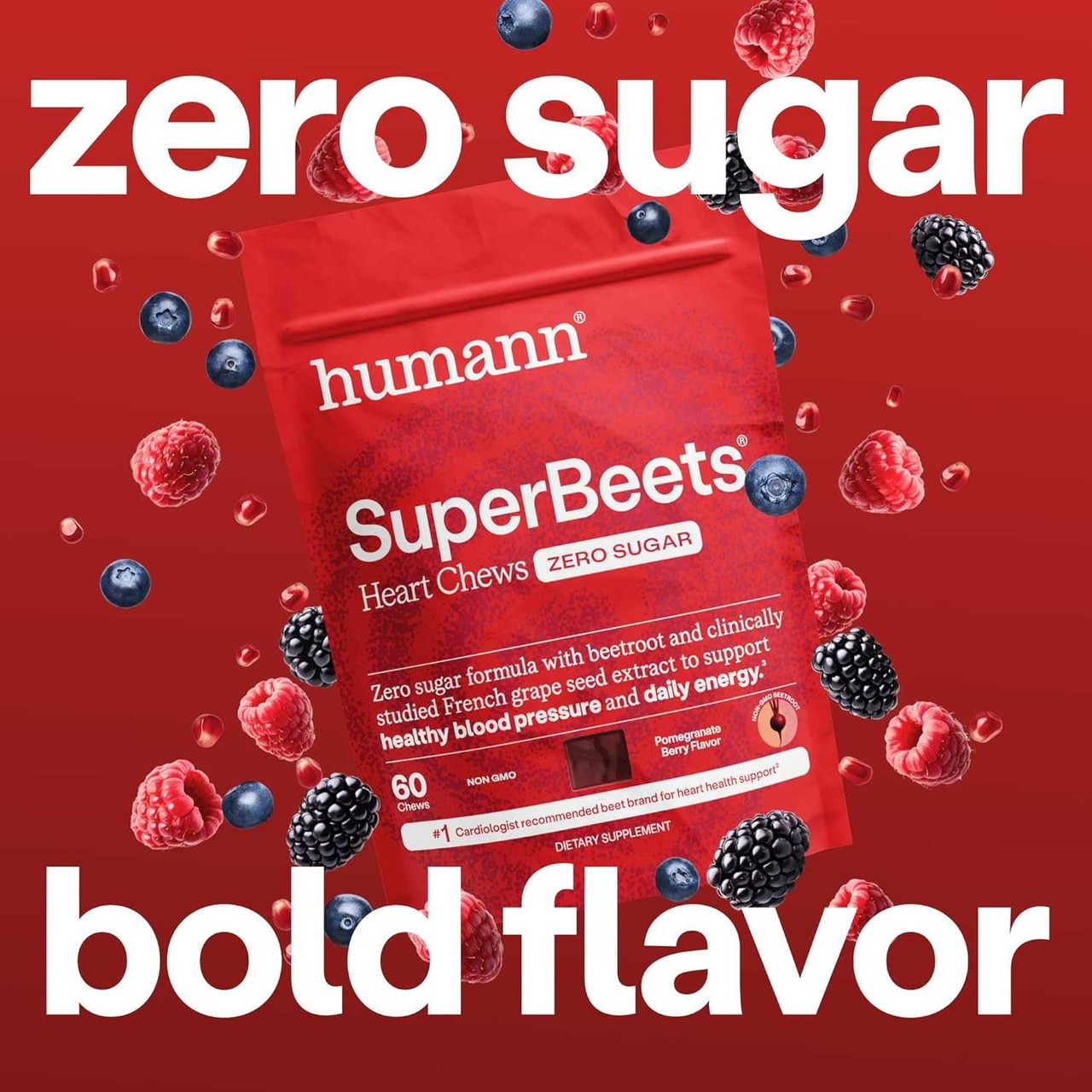 HumanN SuperBeets® Heart Chews Zero Sugar - 60 Chews HMNN21466 39.95
