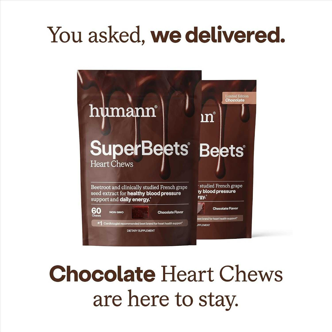 HumanN SuperBeets® Heart Chews Chocolate Flavor HMNN21619 39.95