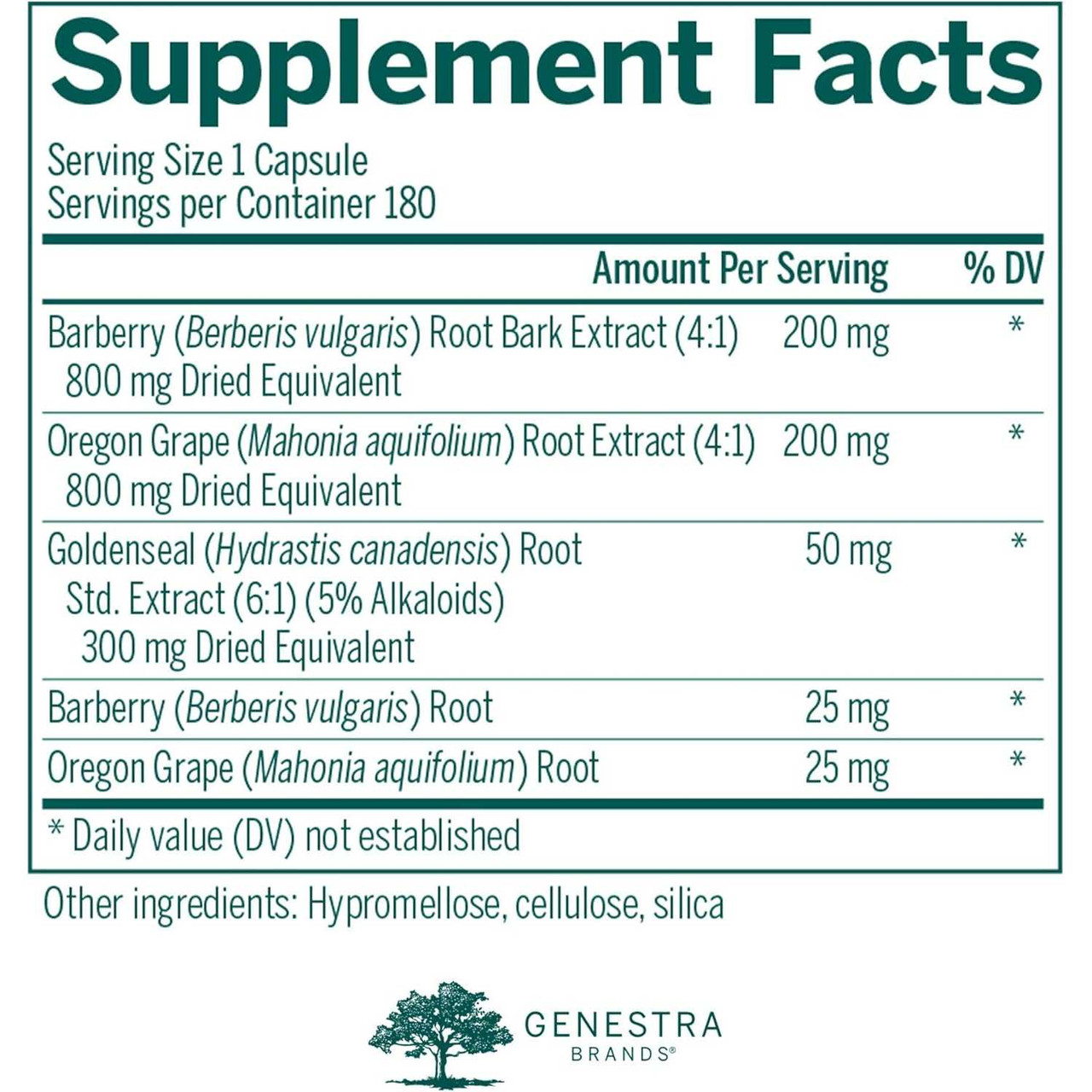 Genestra Brands Berberis Formula GSBR-BF 51