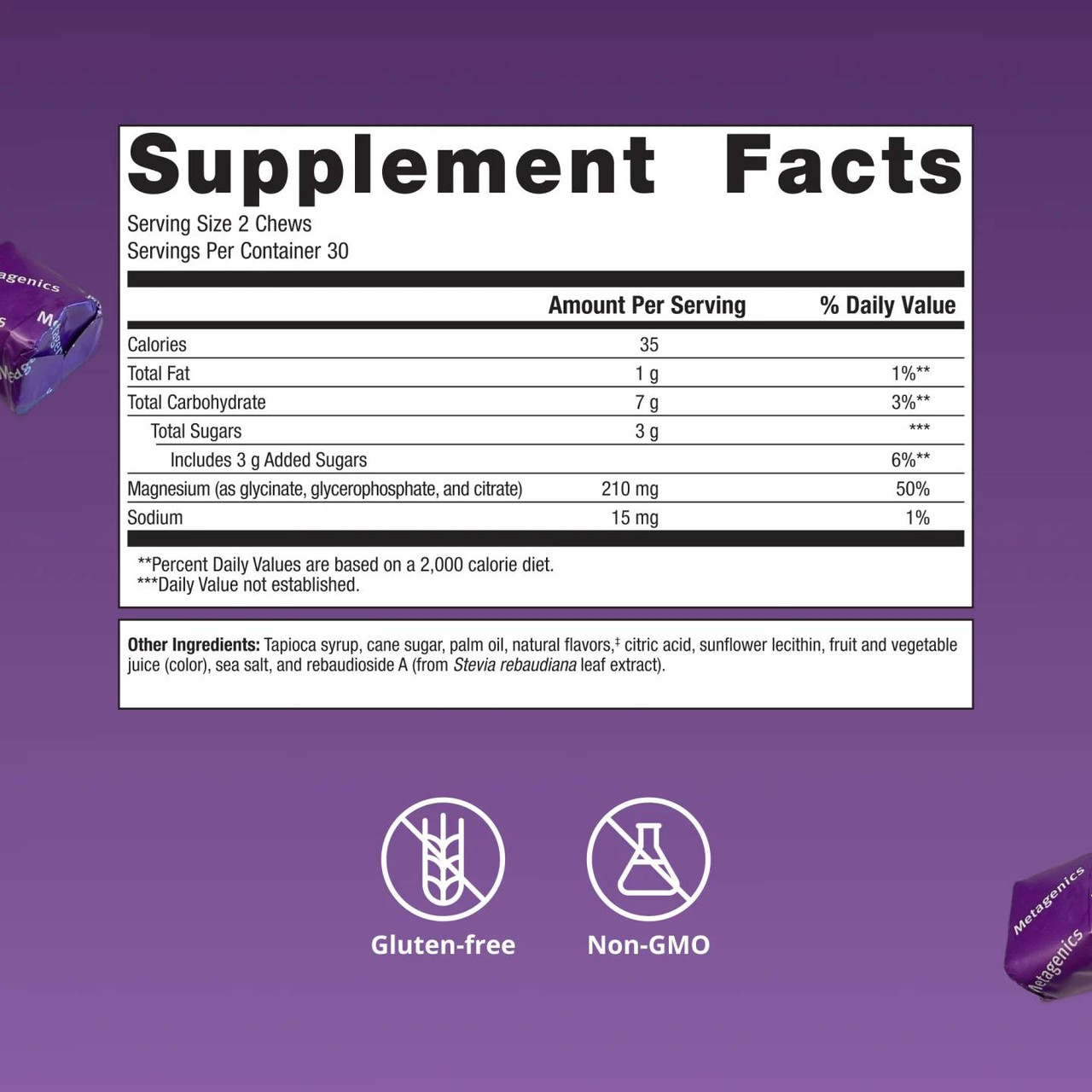 Metagenics MagActive 3-in1 Magnesium Chew, Raspberry Lemonade Flavor