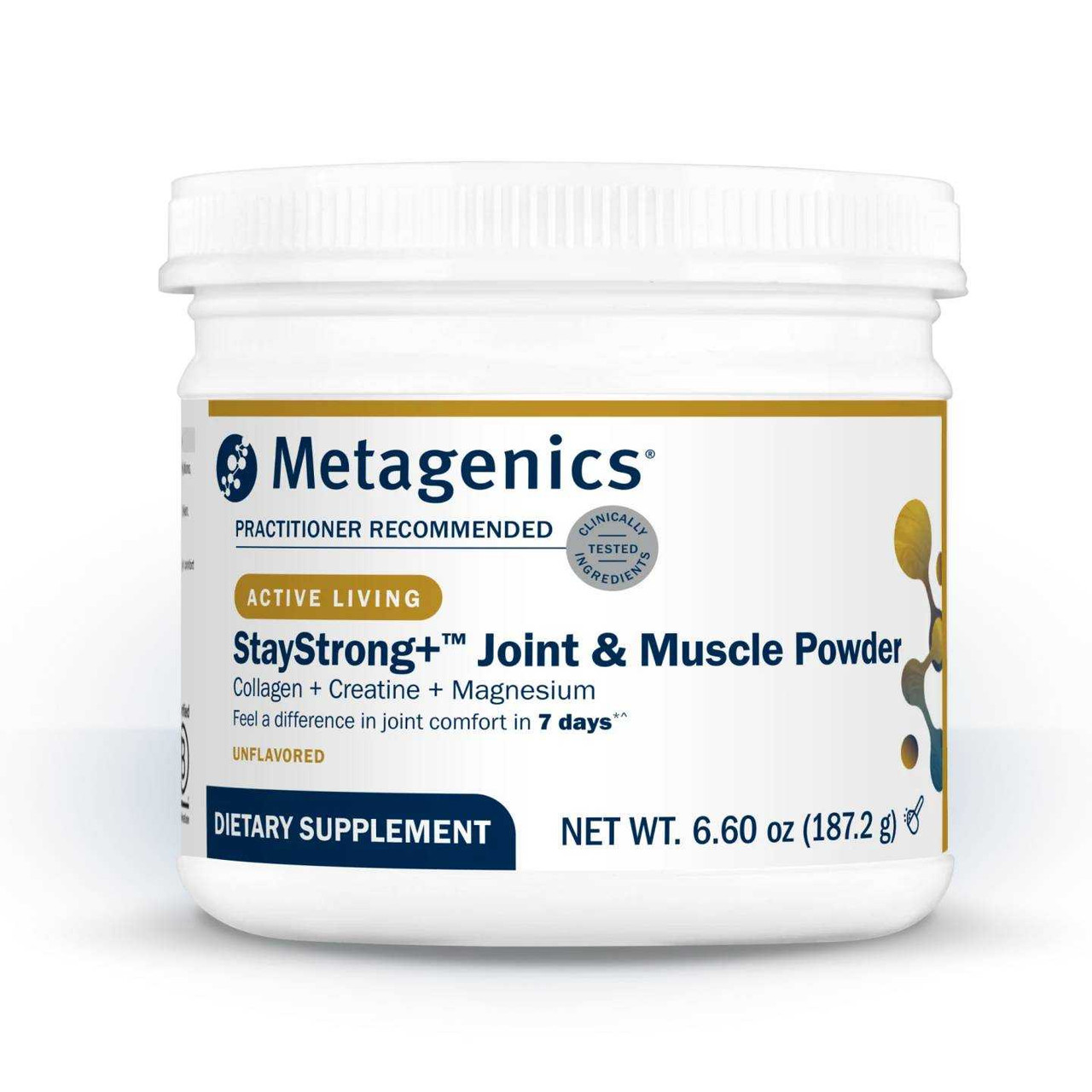 Metagenics Stay Strong+ Joint & Muscle- Collagen, Creatine & Magnesium Powder - 187.2 Grams MGTN62126 49.99