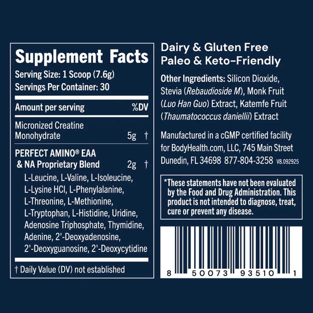 BodyHealth Perfect Amino Creatine - 228 Grams BDHL35101 39.95