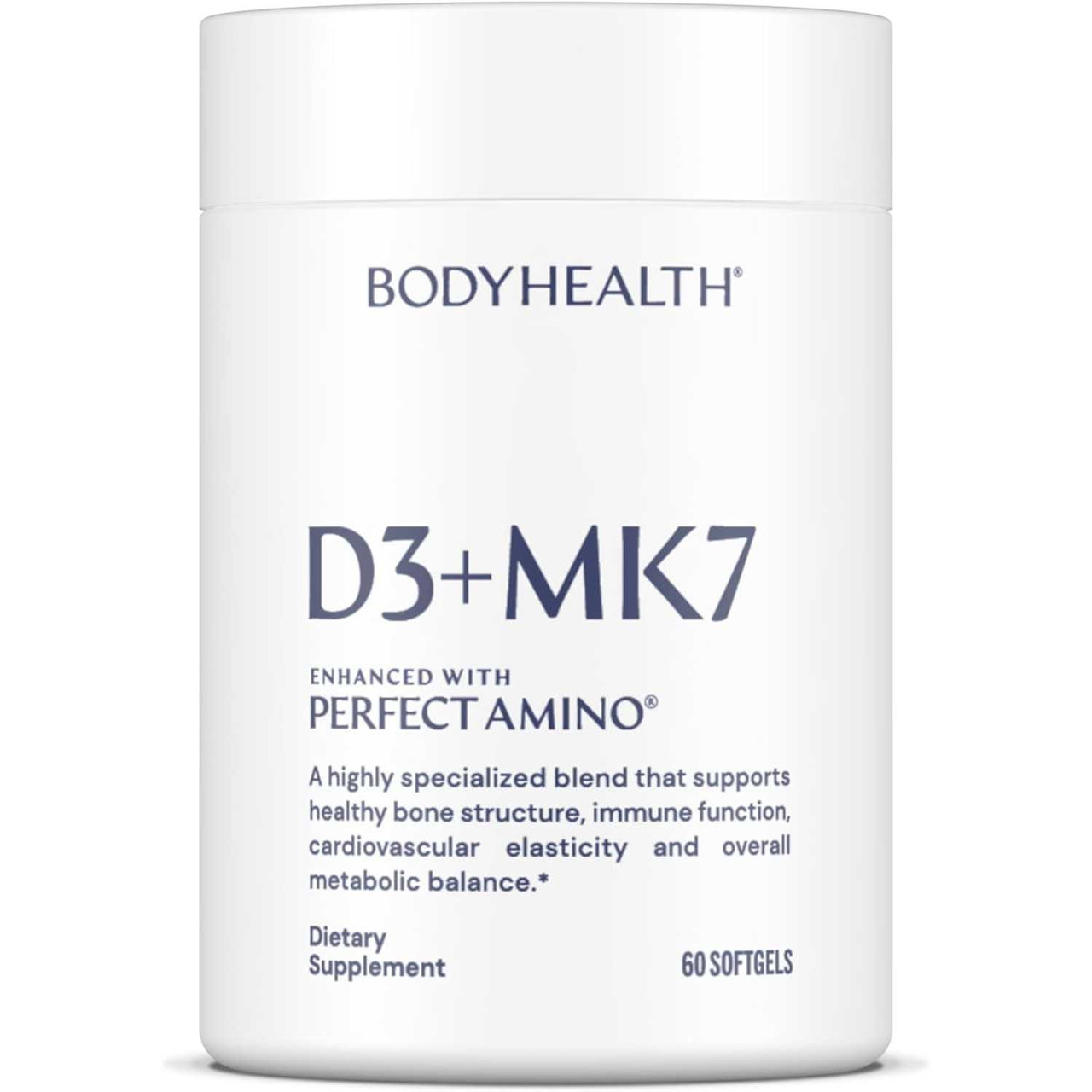 BodyHealth D3 + MK7 - 60 Softgels BDHL35095 28.95