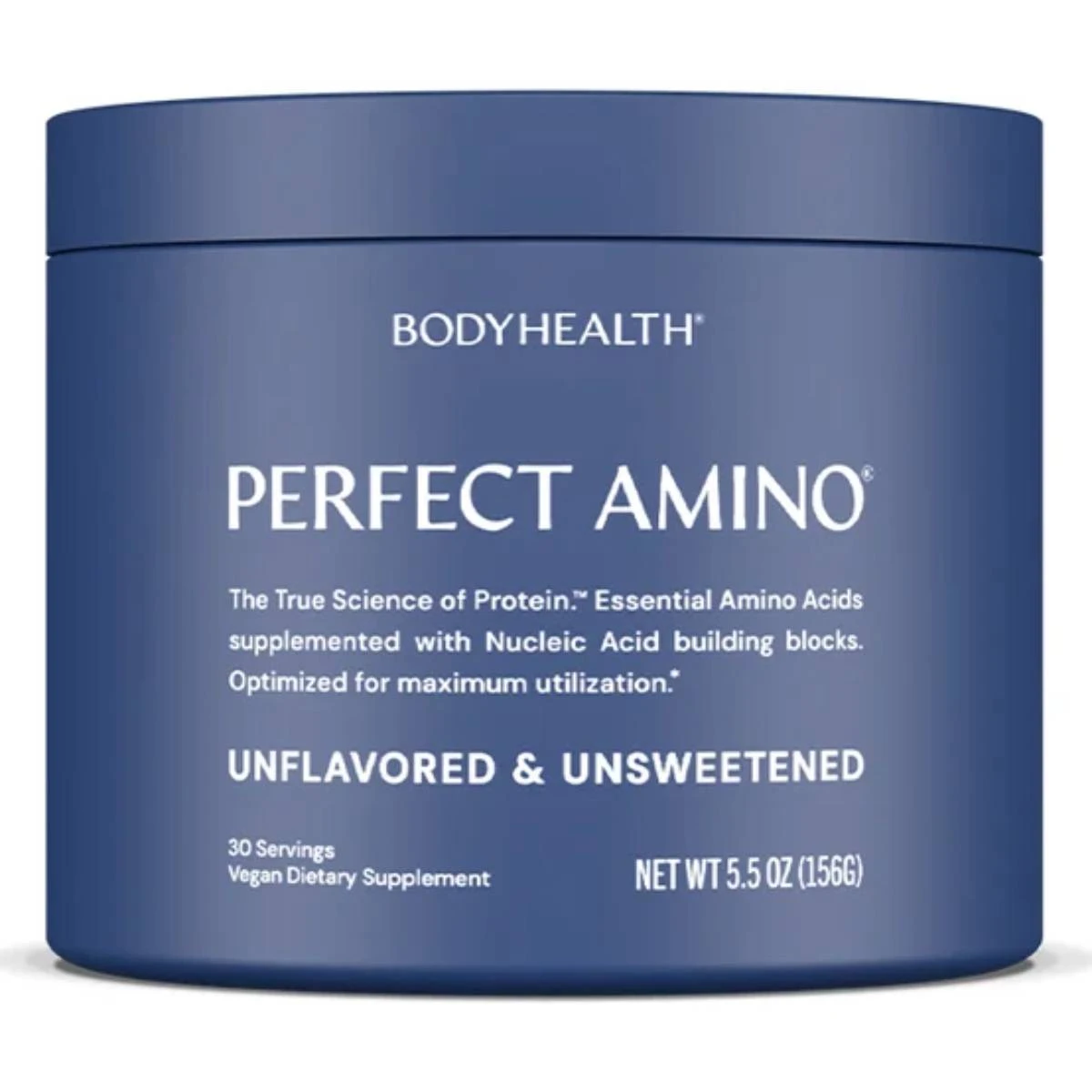 BodyHealth Perfect Amino Powder Unflavored and Unsweetened 156 g jar