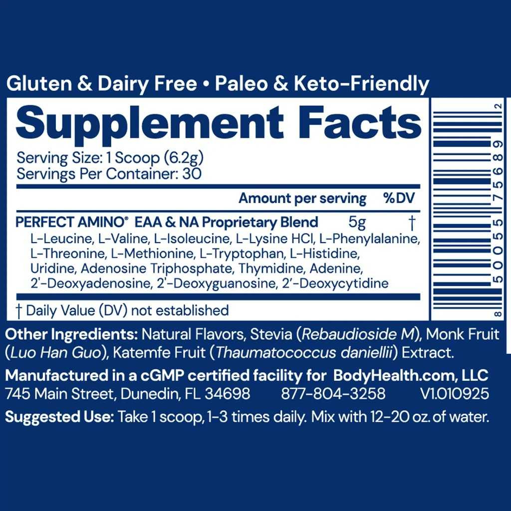 BodyHealth Spicy Chili Mango PerfectAmino - 186 Grams BDHL72968 44