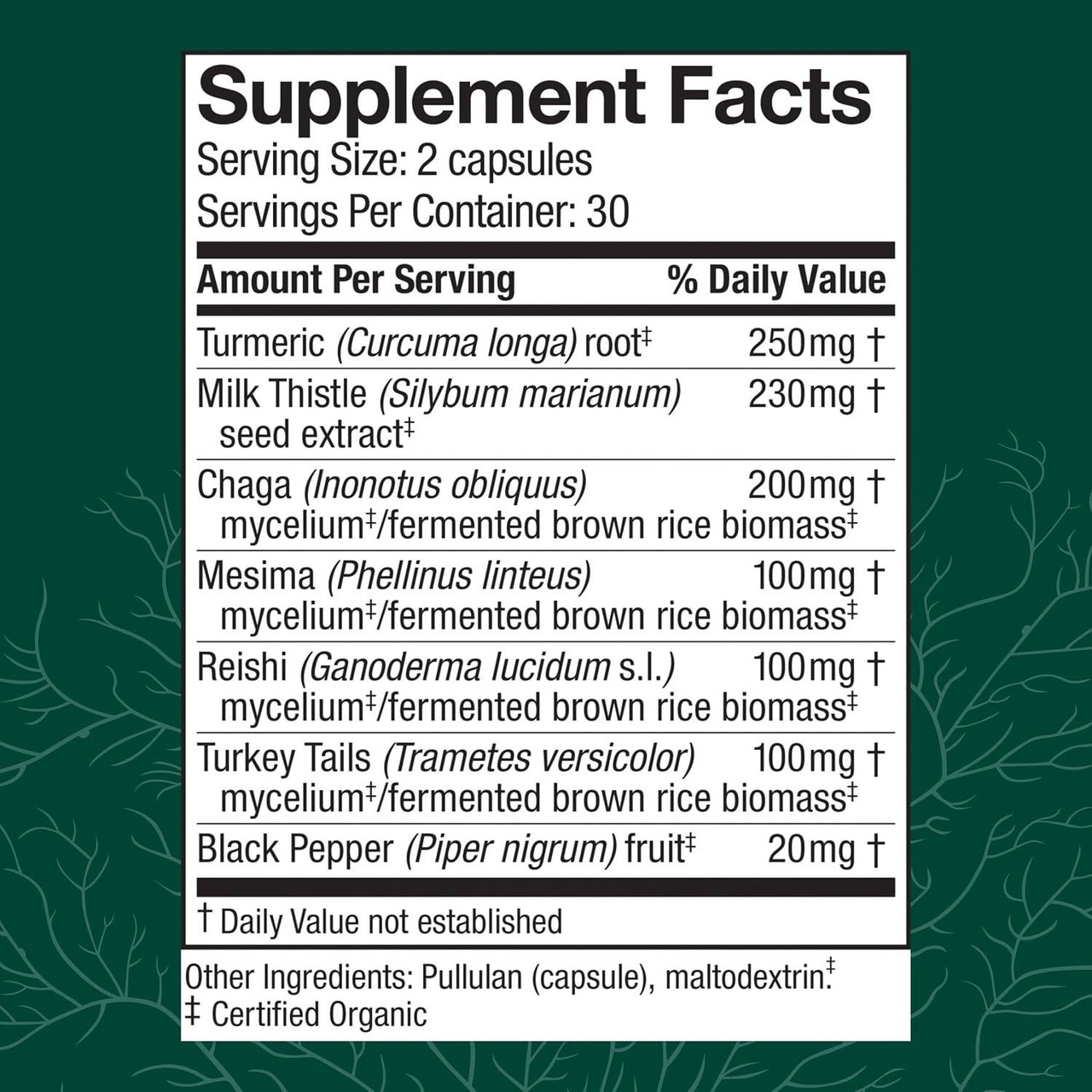 Host Defense MycoBotanicals Liver Capsules - 60 ct