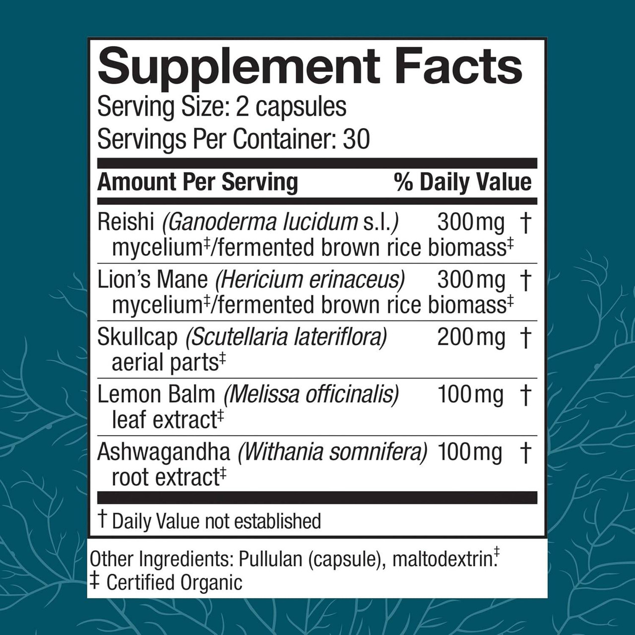 Host Defense MycoBotanicals Stress Decompress Capsules - 60 ct