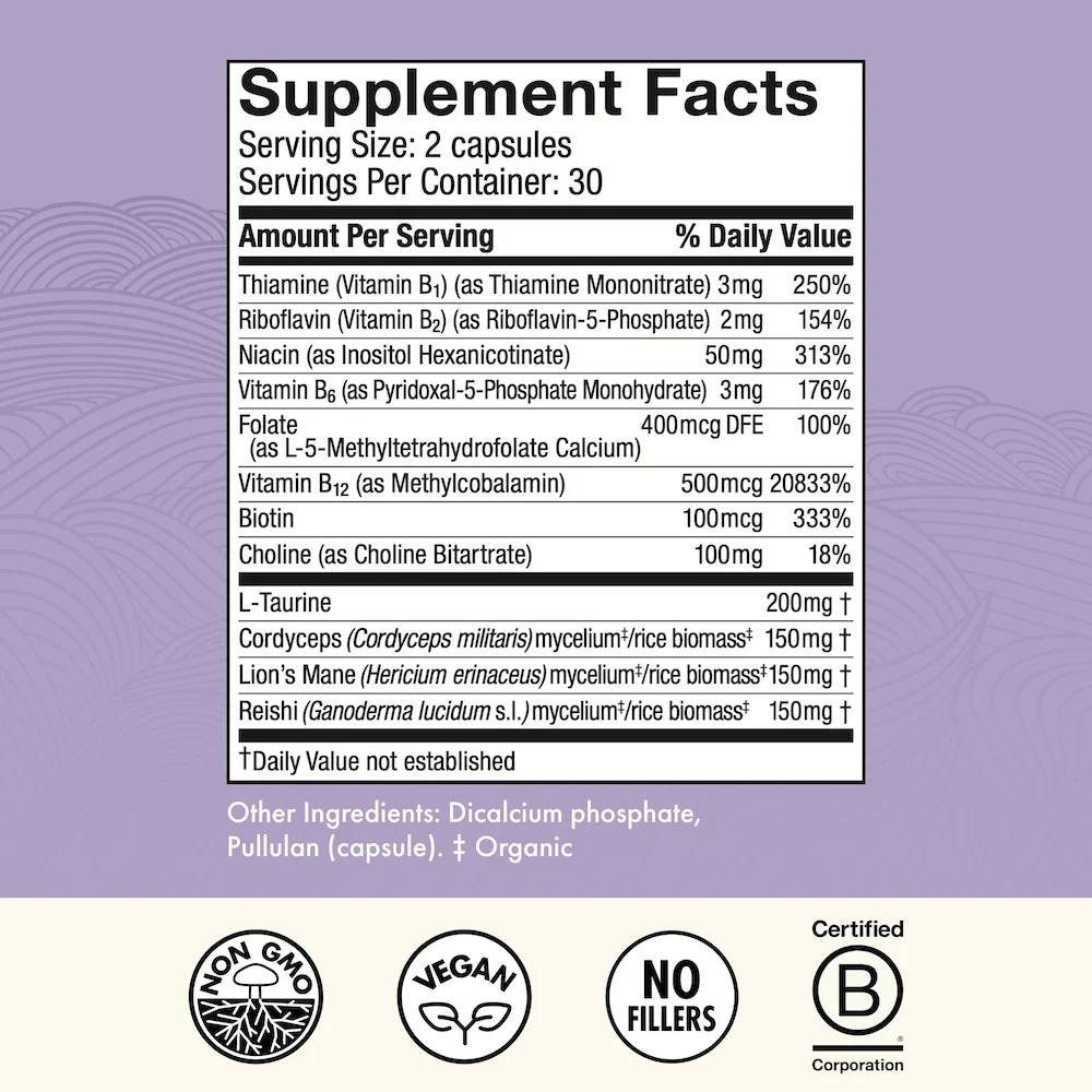 Host Defense MycoBenefits Focus Capsules - 60 ct