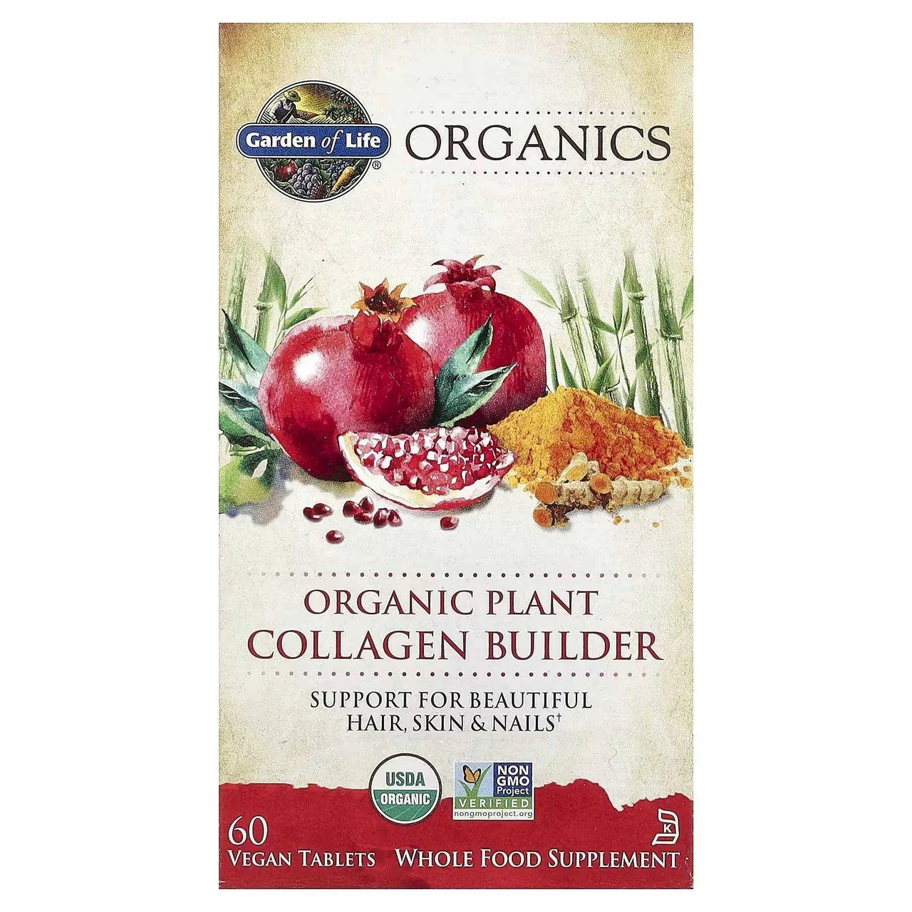 Garden of Life mykind Organic Plant Collagen Builder - 60 Tablets GRLF20135 38.99