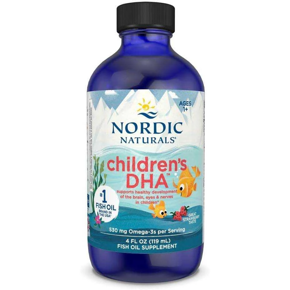 Nordic Naturals Children's DHA strawberry 4 fl oz bottle