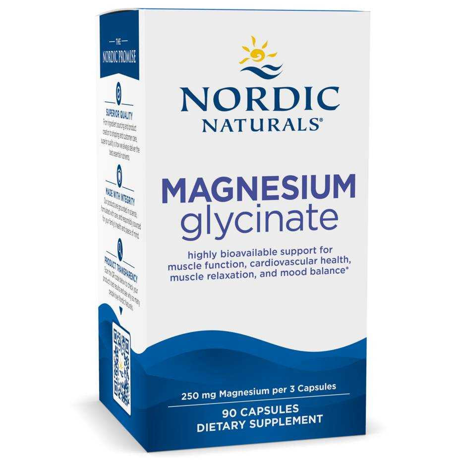 Nordic Naturals Magnesium Glycinate 90 capsules carton