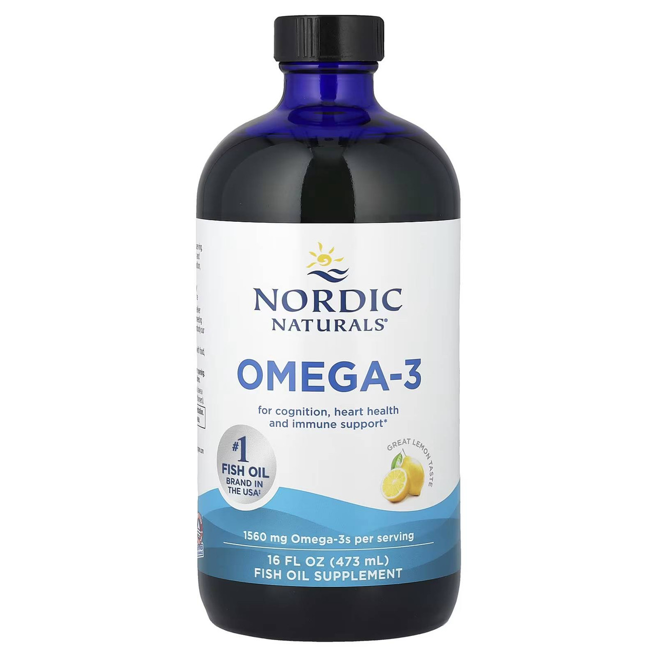 Nordic Naturals Omega-3 lemon 16 fl oz bottle