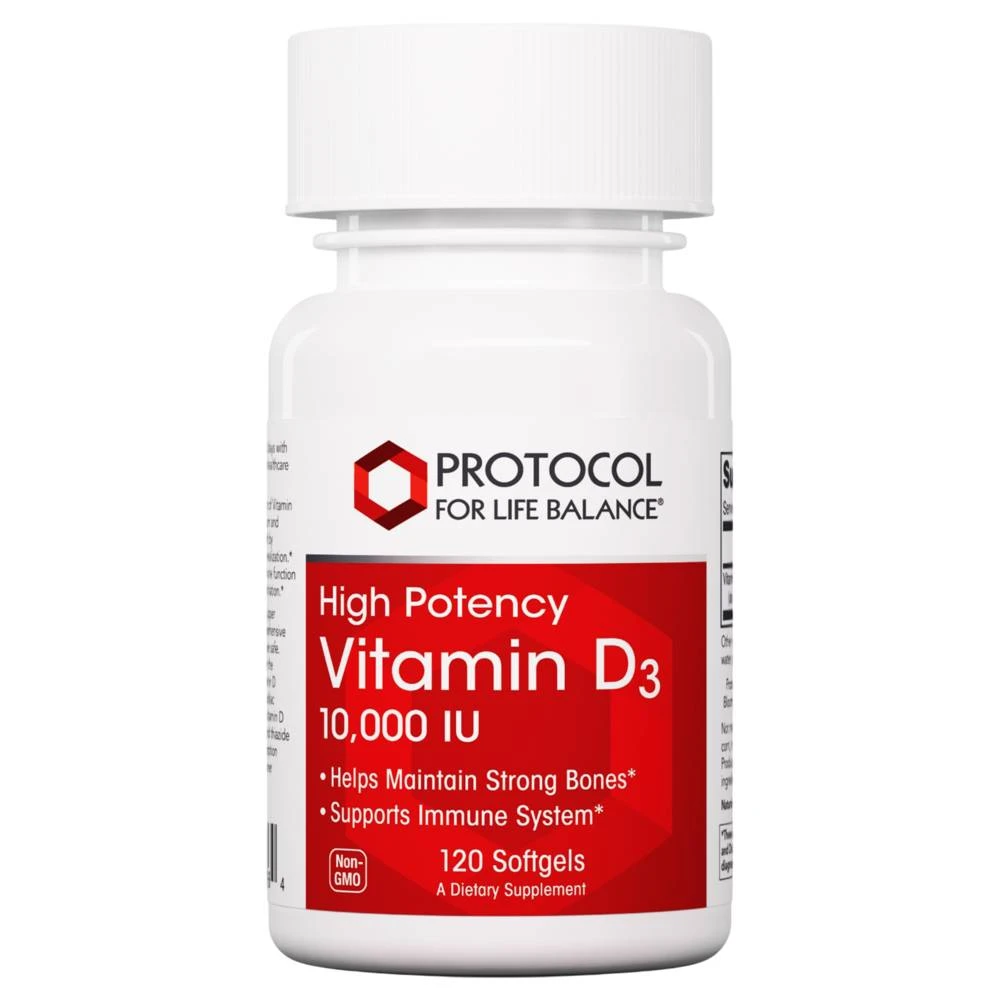 Protocol Vitamin D3 10,000IU - 120 Softgels