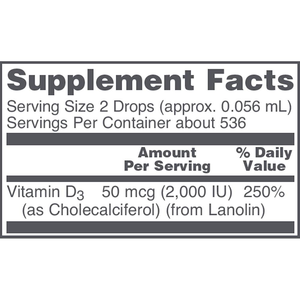 Protocol Vitamin D3 2,000IU - 1 Ounce