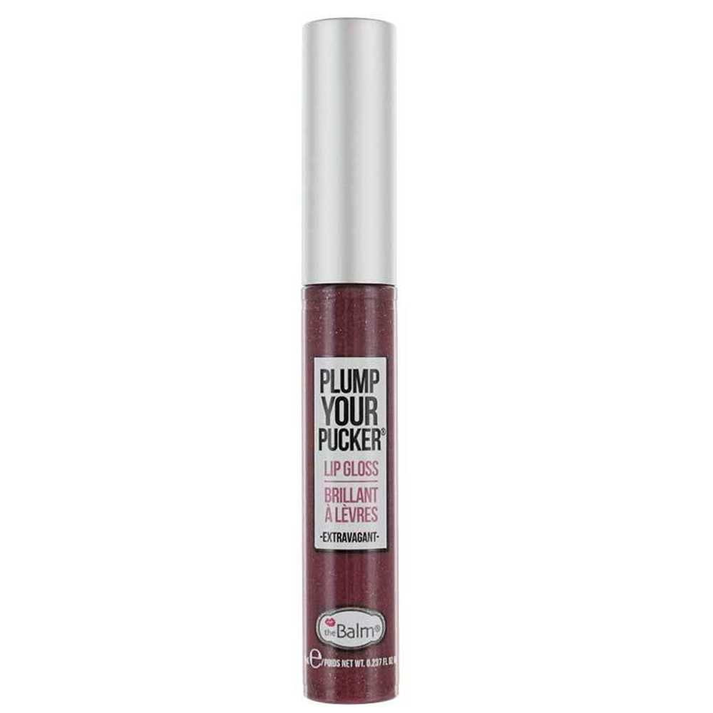 theBalm Plump Your Pucker lip gloss in Extravagant, deep wine