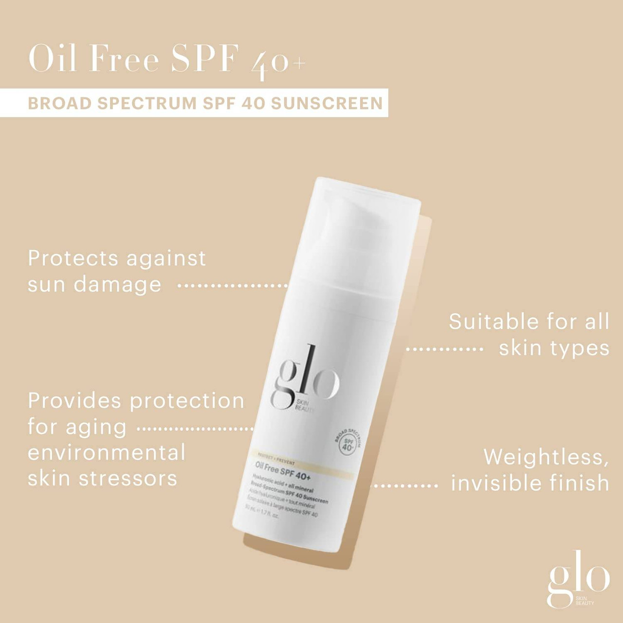glo Skin Beauty Oil Free SPF 40+