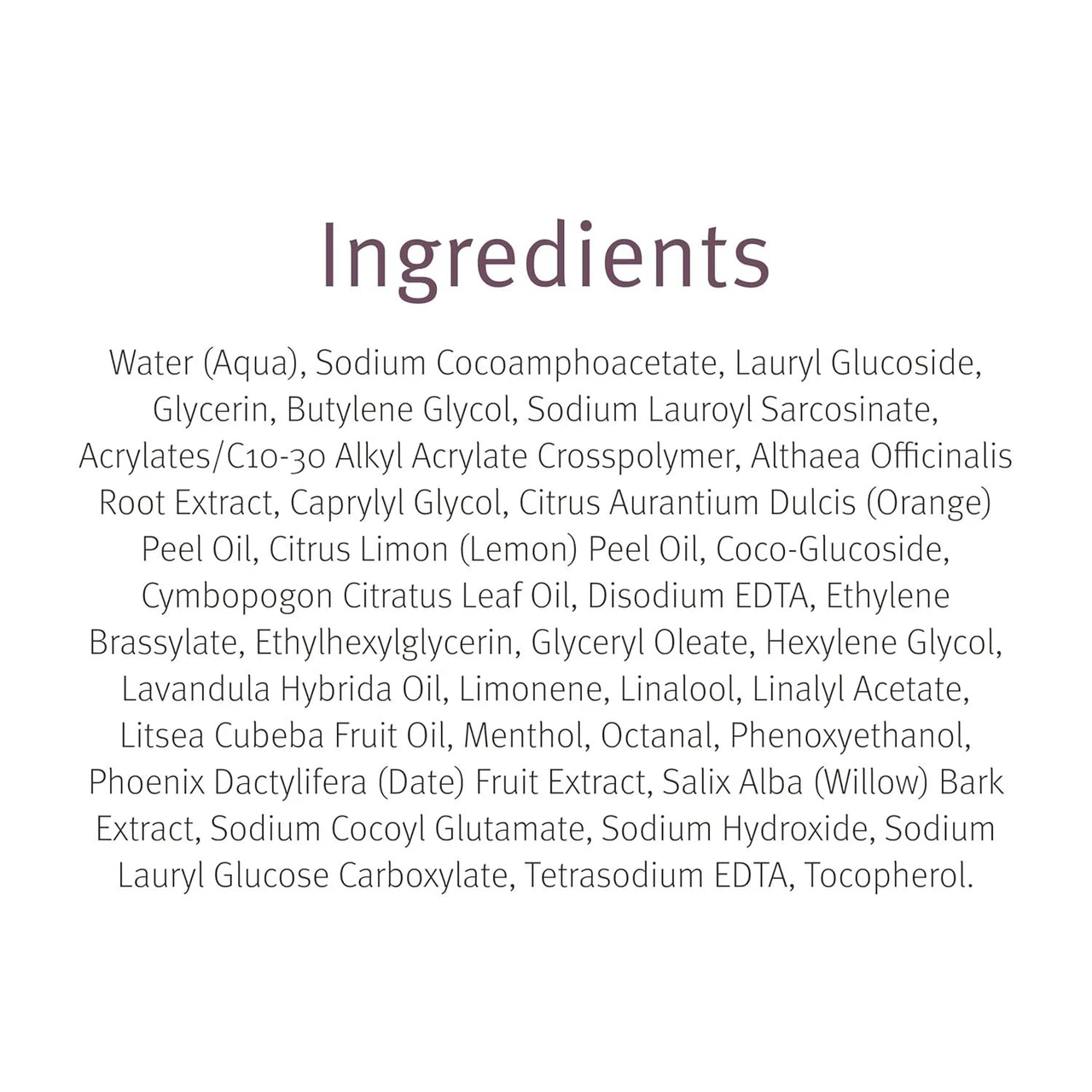 epionce Lytic Gel Cleanser full ingredients list