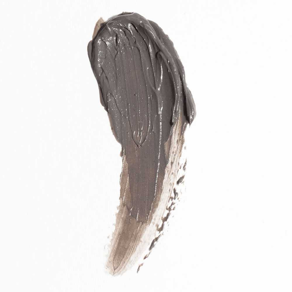 Swipe of gray clay mask texture