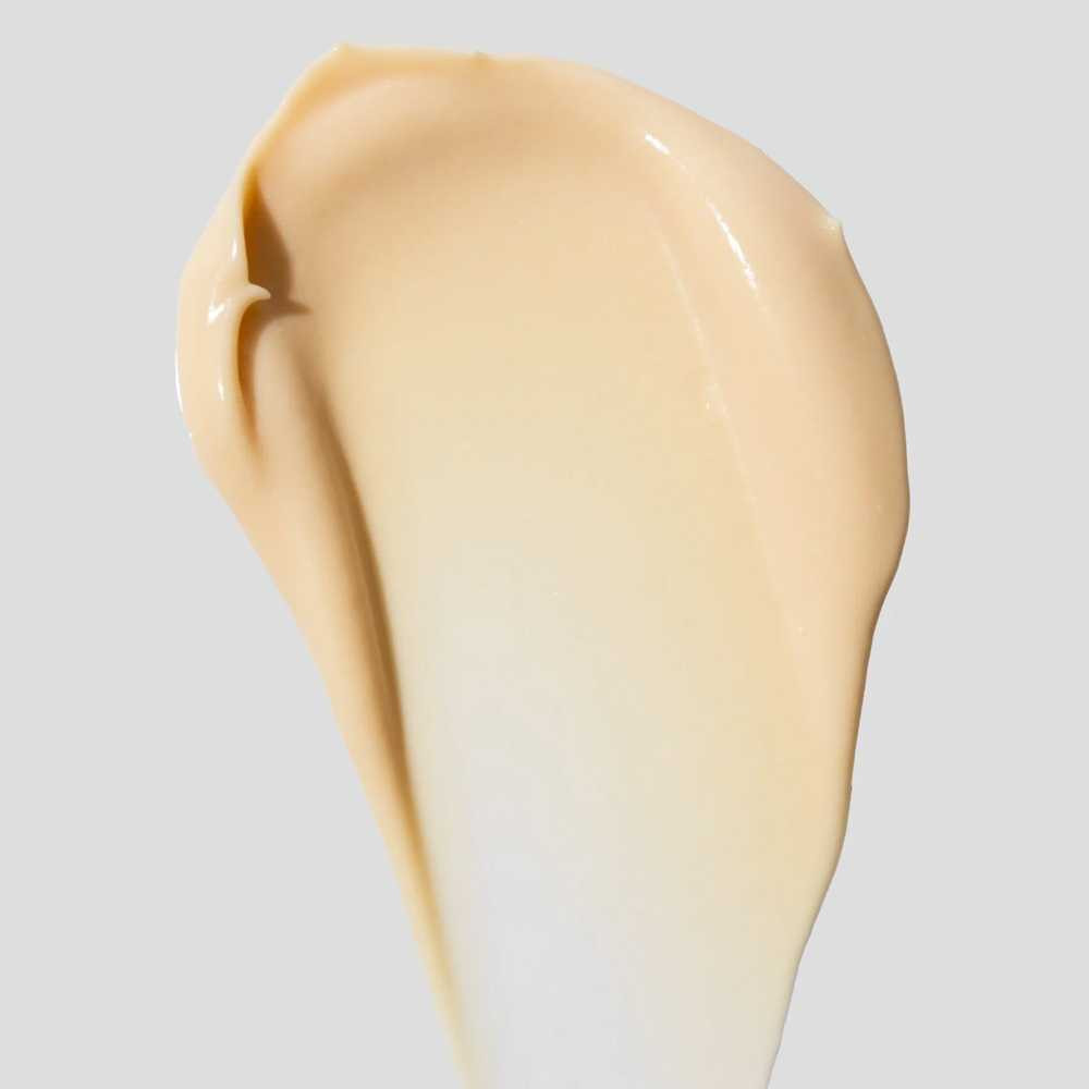 Swatch of beige moisturizer cream