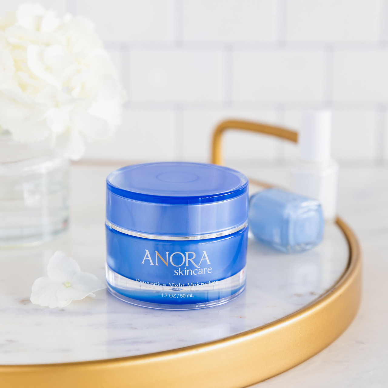 Anora Skincare Reparative Night Moisturizer - Front