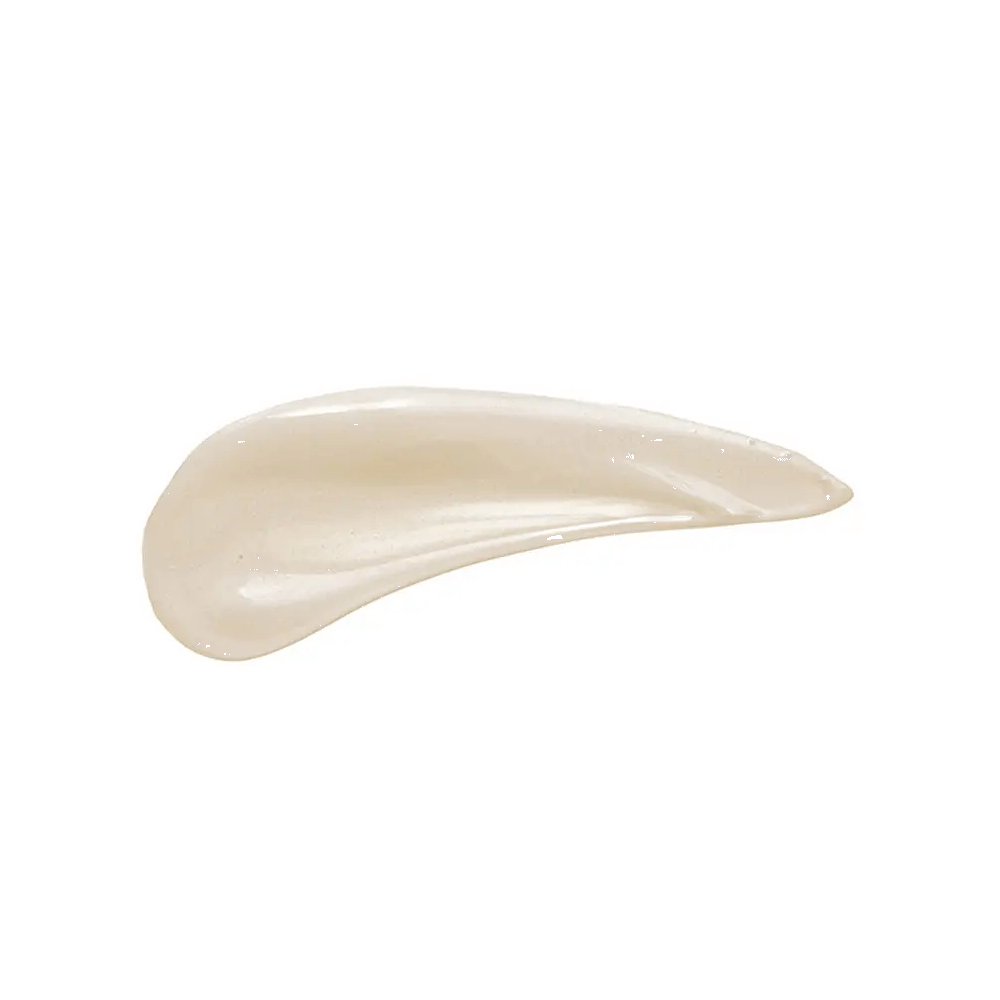 Swipe of beige exfoliating treatment with fine granules
