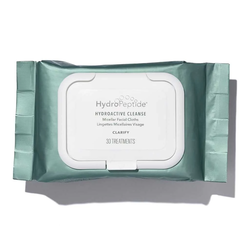HydroPeptide HydroActive Facial Cleansing Cloths pack