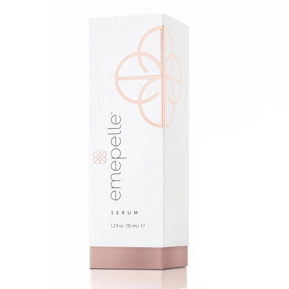 Emepelle Serum box packaging