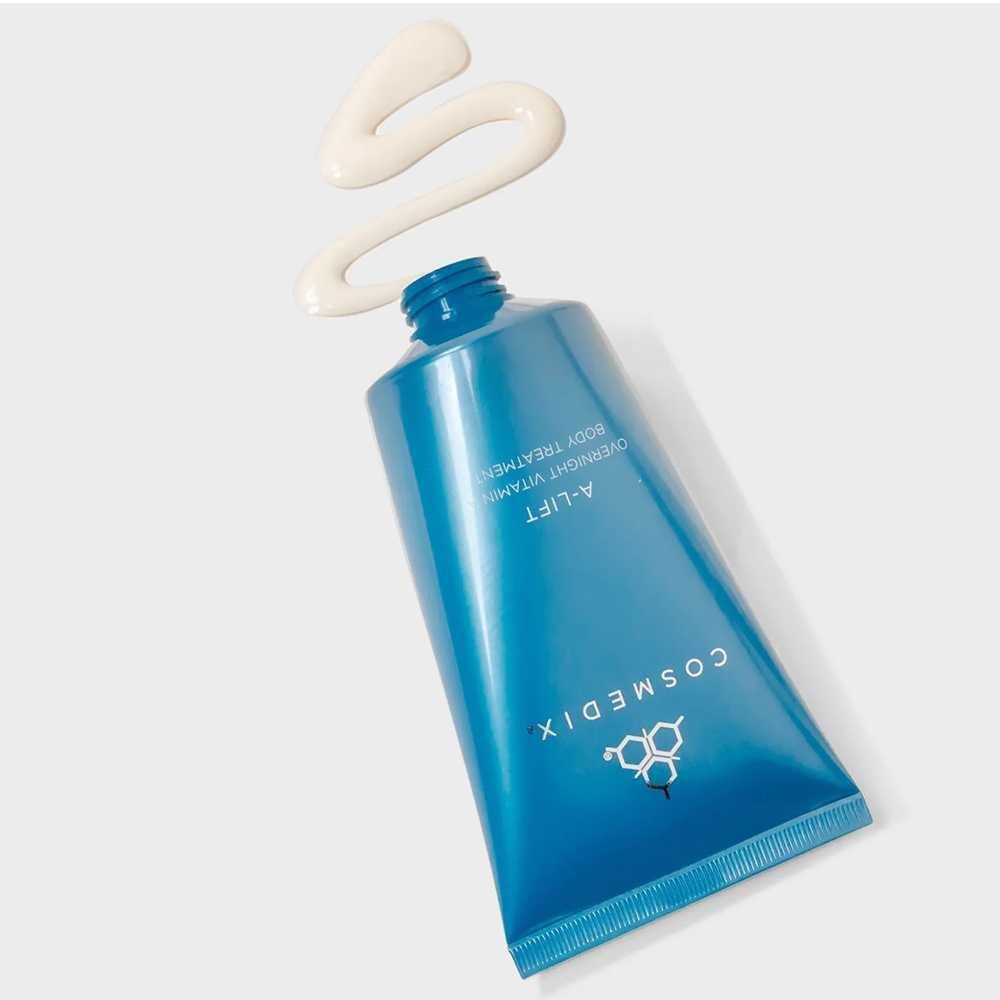 Open A-Lift tube with a squeeze of cream