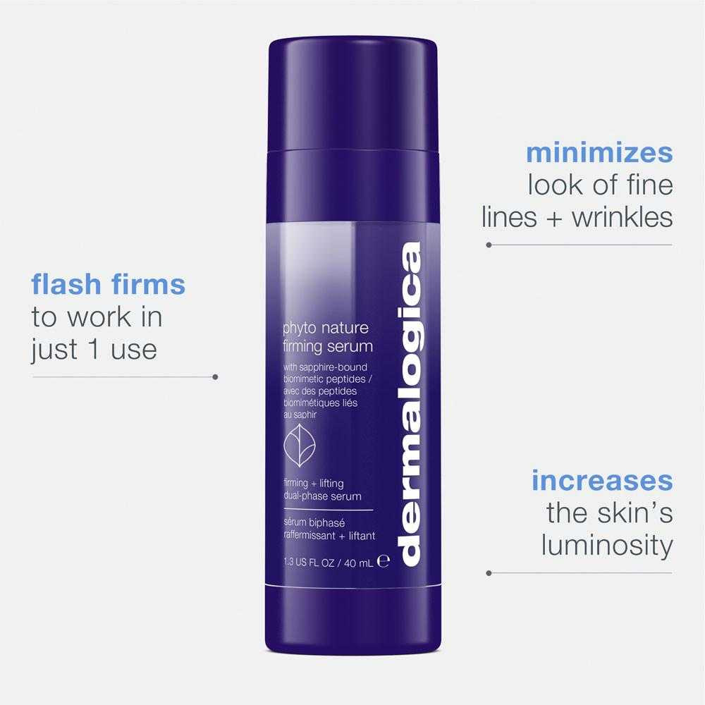 Dermalogica Phyto-Nature Firming Serum bottle with benefit callouts