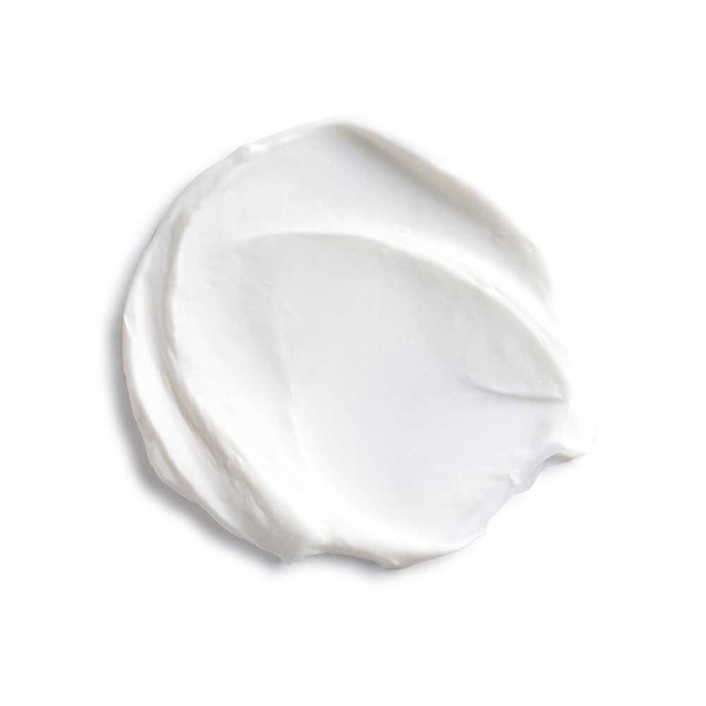 Swirl of white eye cream