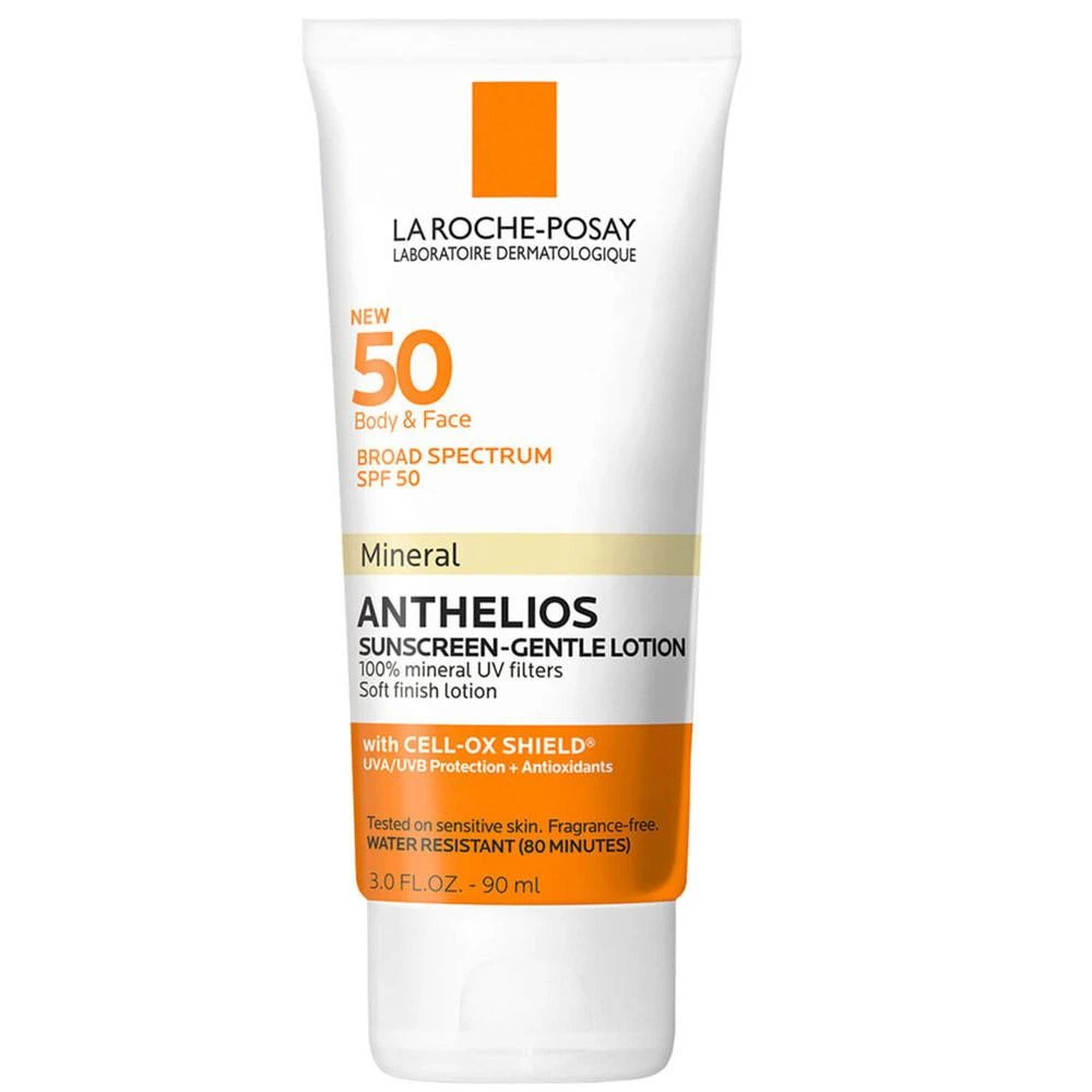 La Roche-Posay Anthelios SPF 50 Mineral Sunscreen Gentle Lotion tube