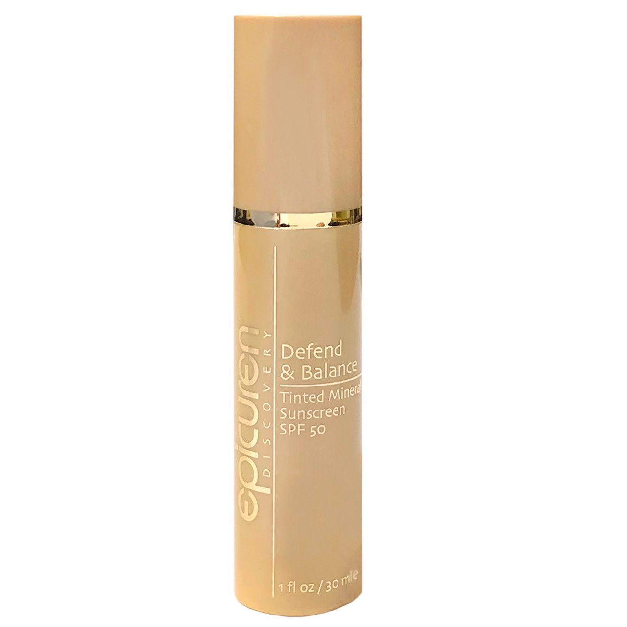 epicuren Discovery Defend and Balance Tinted Mineral Sunscreen SPF 50 BeautifiedYou.com