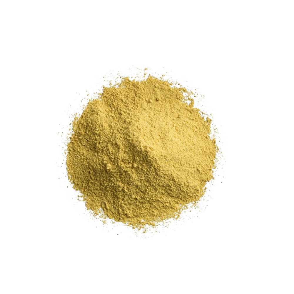 Pile of golden turmeric powder