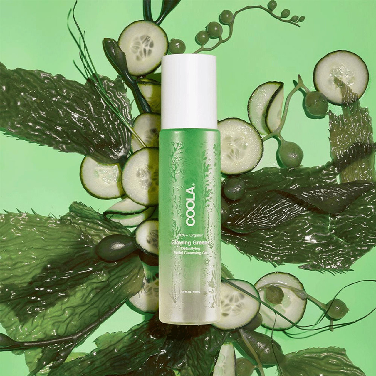 Coola Glowing Greens Detoxifying Facial Cleansing Gel BeautifiedYou.com