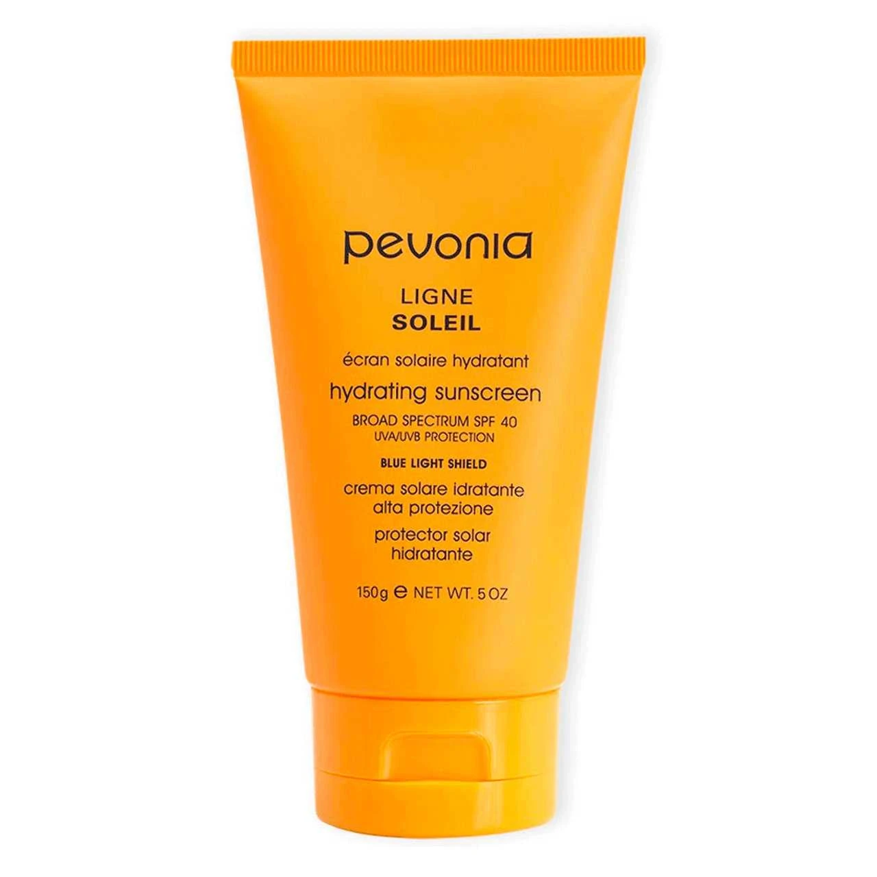 Pevonia Hydrating Sunscreen SPF 40 orange tube