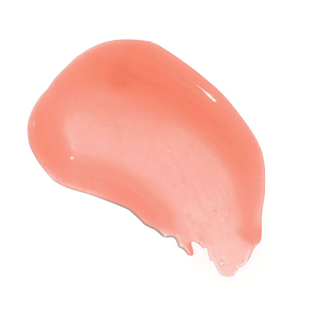 Coral lip mask texture swatch