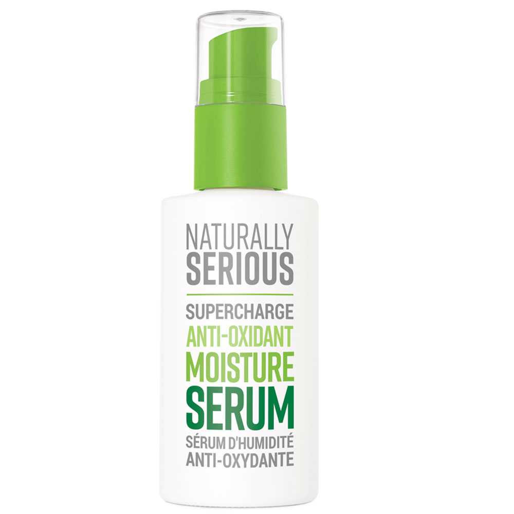 Naturally Serious Supercharge Anti-Oxidant Moisture Serum pump bottle