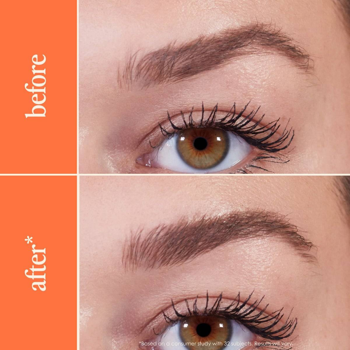Eyebrow before and after GrandeBROW-FILL comparison