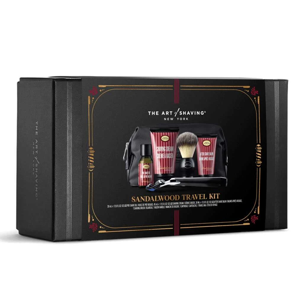 Sandalwood Travel Kit box with red-label products